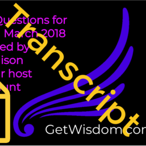 TRANSCRIPT - Viewer Questions for Creator Channeled by Karl Mollison 01Mar2018