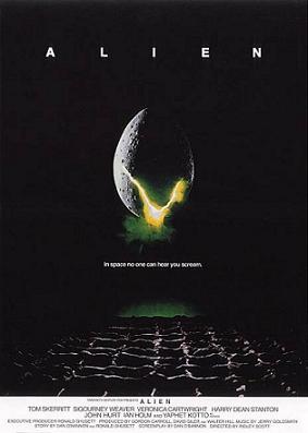 Classic poster of the movie Alien