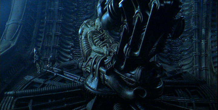 the Derelict, an alien spacecraft shown in the movie Alien