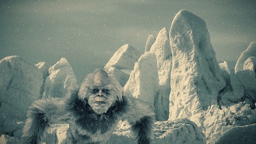 a terrifying yeti