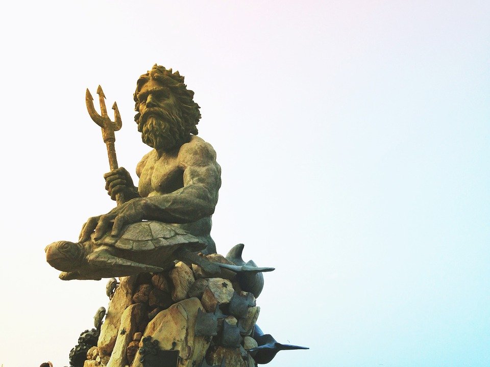 statue of the Greek God Poseidon