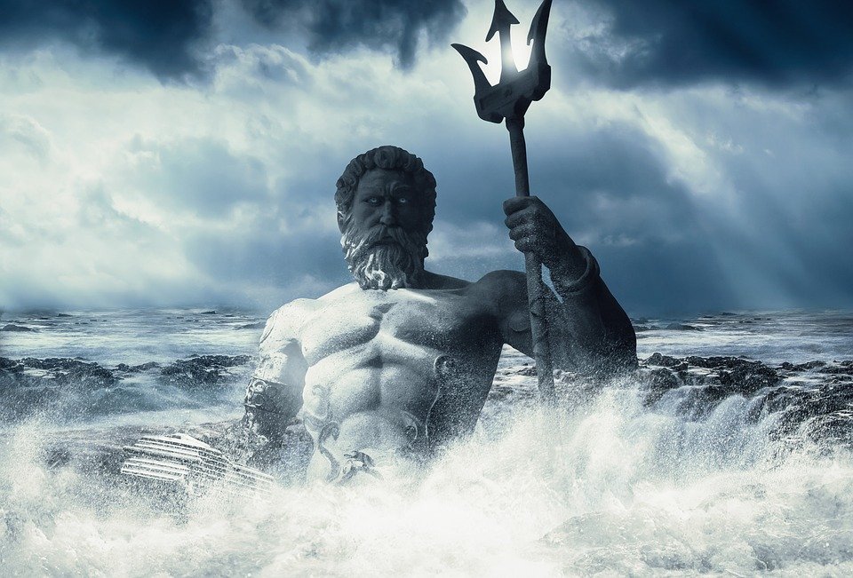 statue of the Greek God Poseidon