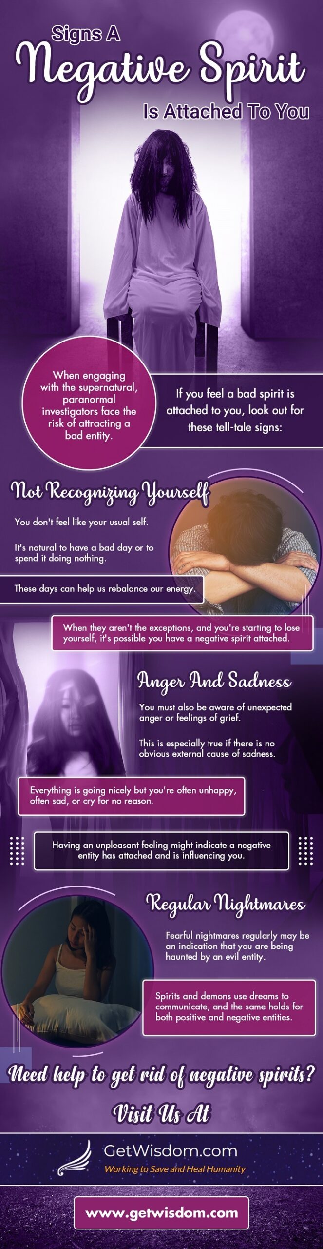 Signs a Negative Spirit is Attached to You - An Infographic